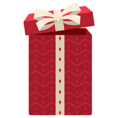 Colored christmas present icon Vector