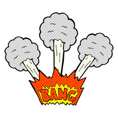freehand drawn cartoon explosion
