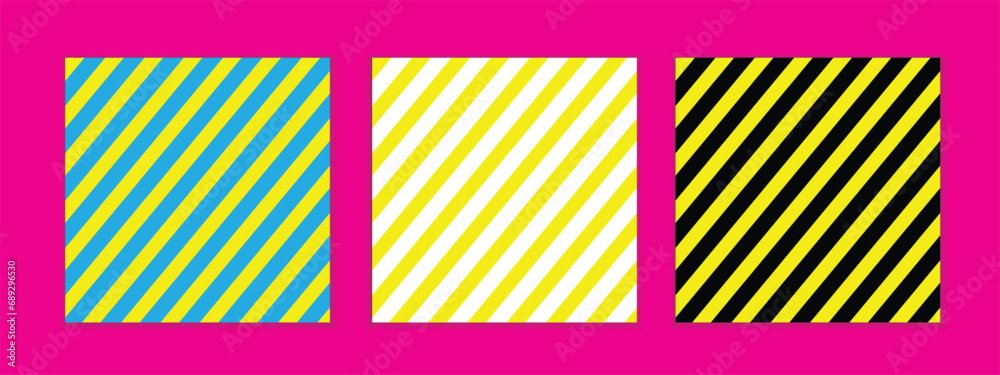Poster abstract seamless geometric yellow diagonal line pattern perfect for banner poster.