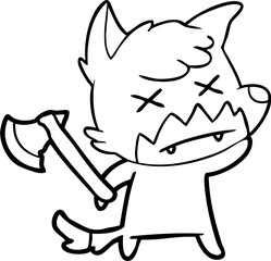 Obraz premium cartoon dead fox