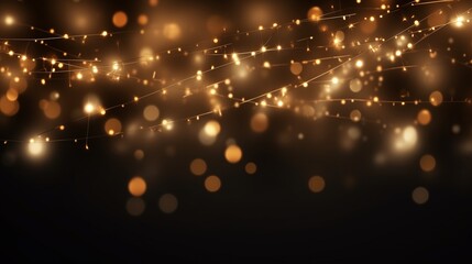 Fototapeta na wymiar A Blurry Image of a String of Lights