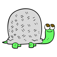 freehand drawn cartoon tortoise