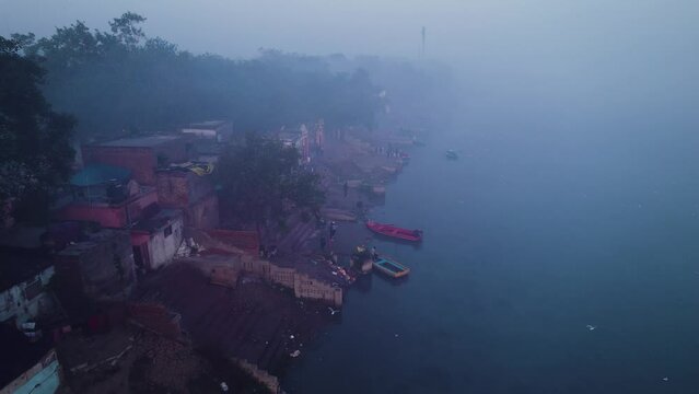 Scenic Yamuna Ghat of New Delhi, India