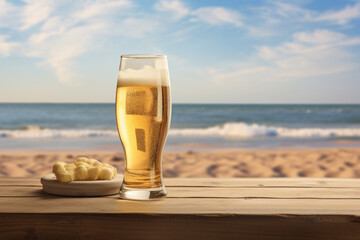 glass of wine on the beach, bottle of wine on the beach, bottle of champagne on the beach, beer bottles on the beach with bokeh background

