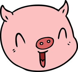 cartoon pig face