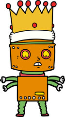 cartoon robot king