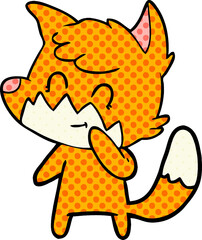 cartoon friendly fox