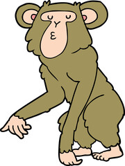 cartoon chimpanzee