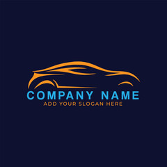 car rental insurance safety and car repairing detailing logo design vector format