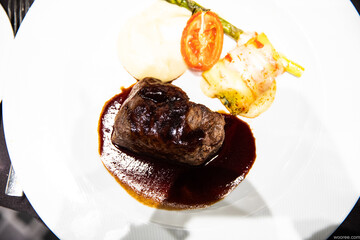 A lean, light, delicious and nutritious brown beef steak.