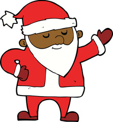 cartoon santa claus