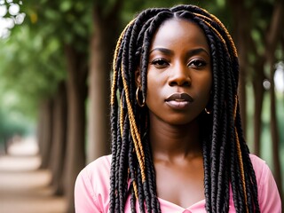 woman with senegalese twists
