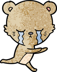 crying cartoon bear