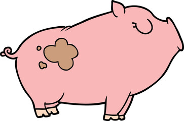 cartoon pig