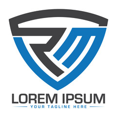 RM Logo Design Unique and Modern Logo design