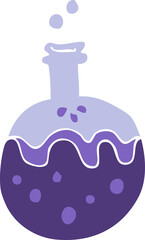 flat color illustration of magic potion