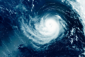 Hurricane, typhoon from space. Elements of this image furnished by NASA