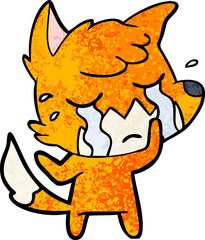 crying fox cartoon