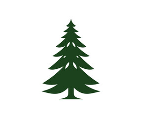  Christmas tree, modern flat design