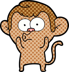 cartoon hooting monkey