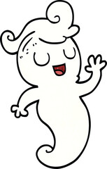 Obraz premium cartoon doodle ghost