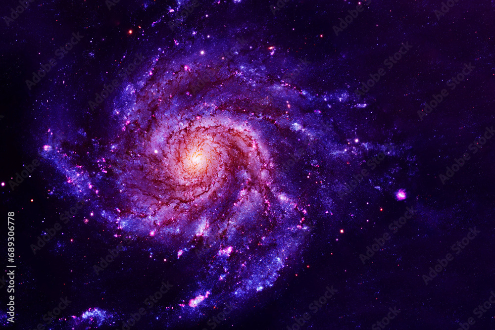 Canvas Prints a distant galaxy. elements of this image furnished by nasa