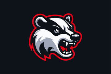 Fierce Vector Badger Mascot Logo - Perfect for Sports Teams, Dynamic Athletic Branding & School Pride