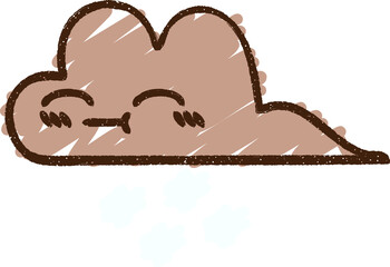 Storm Cloud Chalk Drawing