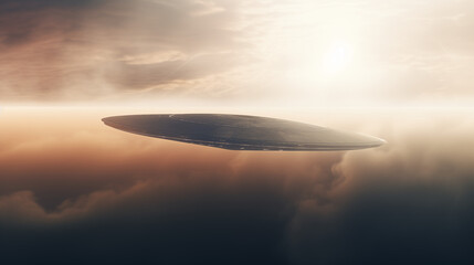 UFO Over Cloudscape