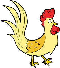 cartoon cockerel