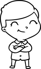 cartoon boy smiling