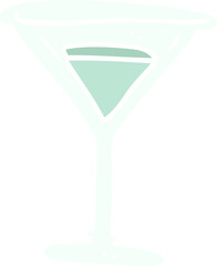 cartoon doodle martini