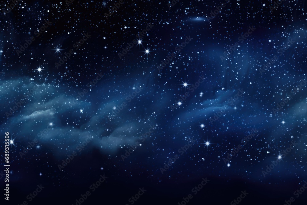 Poster a stunning image of a night sky filled with stars and clouds. perfect for use in astronomy articles 