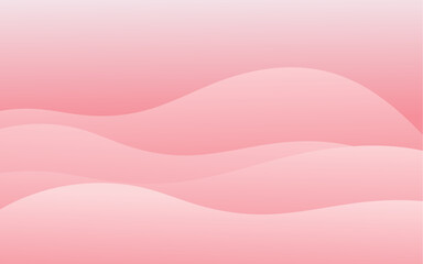 a pink background with waves and a pink sky