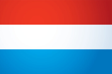 Vector drawing. Flag of Luxembourg