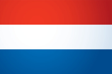 Vector drawing. Flag of Netherland