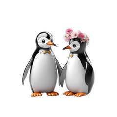 Fototapeta premium Funny Valentine Baby Penguin Png & Svg Sticker Sublimation For Ornament Art Gift, valentine i love you best friend be my friend svg clipart