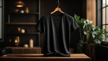 T-shirt mockup, white T-shirt mockup with body.Young Model Shirt Mockup