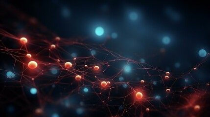 Obraz premium abstract science background black abstract circle with curved lines