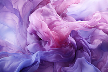 Violet Indigo Smoke Watercolor Wave Abstract Design