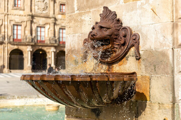 Gijón Palacio de Revillagigedo fuente de pelayo