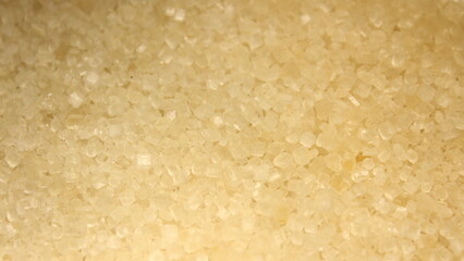 Texture of White Granulated Sugar Crystals