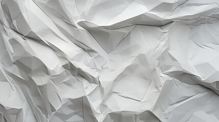 A close-up shot of a piece of crumpled paper, with its creases and folds forming a textured landscape.