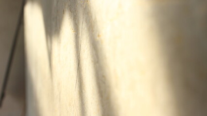unlit Side Profile of Granite Wall