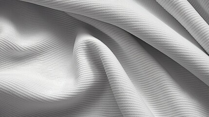 A high-definition image of a subtly textured seersucker fabric, embodying a sense of casual elegance.