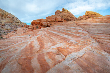 White Domes at Valley of Fire State Park, Nevada, USA - 689332317