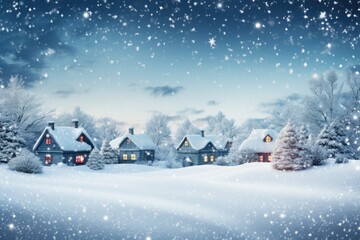 snowy Christmas background pictures