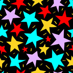 Stars pattern colorful style for christmas sale, greeting cards, product promotion, web design and marketing material, decoration. Vector 10 eps