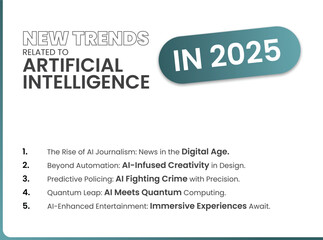 New Trends Related to Artificial Intelligence in 2025