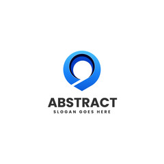 Obraz premium Vector Logo Illustration Abstract Gradient Colorful Style